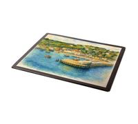 MOUSE MAT - Harbour Entrance to the Cobb, Lyme Regis - Vintage Art Style