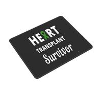Mouse Mat Heart Transplant Survivor Mouse Pad Rubber Base Desk Mat Square Mice Pad For Laptop Gaming Office And Home S
