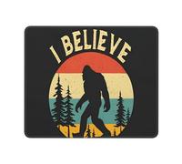 Mouse Mat I Believe Sasquatch Bigfoot Mouse Pad Waterproof Desk Mat Square Mousepads For Office And Home Work Gaming L