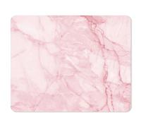 Mouse Mat I Diameter 22 cm Round I Mouse Mat Standard Size Non-Slip pink Marble pink square 24 x 19 cm