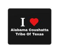 Mouse Mat I Love Alabama Coushatta Tribe Of Texas Comfortable Mouse Pad Soft Desk Pad For Pc Work Laptop 25X30Cm