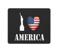 Mouse Mat I Love America Mousepads Stitched Edge Mouse Pad Waterproof Mousepad For Laptop Gaming Office And Home L