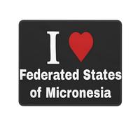 Mouse Mat I Love Federated States Of Micronesia Garden Mouse Pad Rubber Base Desk Mat Durable Mice Pad For Computers Office And Home Gaming XL