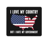 Mouse Mat I Love My Country But I Hate My Government Mousepad Typing