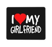 Mouse Mat I Love My Girlfriend Mousepads Square Desk Mat Waterproof Mouse Pad For Office And Home Laptop Computers L