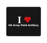Mouse Mat I Love Us Army Field Artillery Comfortable Mouse Pad Wear Resistant Desk Pad For Home Work Desk 25X30Cm