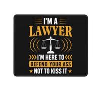 Mouse Mat I M A Lawyer I M Here To Defend Your Ass Wear Resistant Mouse Pad Waterproof Desk Pad For Computer Work Home 25X30Cm
