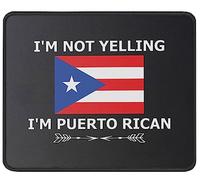 Mouse Mat I'M Not Yelling I'M Puerto Rican Desk Mat Non-Slip Mousepads Rubber Base Mousepad For Work Computers Gaming M