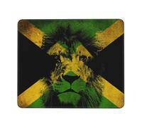 Mouse Mat Jamaican Flag Reggae Judah Lion Waterproof Mouse Pad Soft Gaming Mousepad For Office Work Desk 25X30Cm