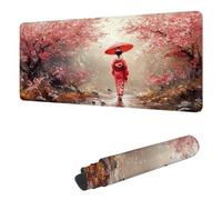 Mouse Mat Japan Mouse Pad Large 900 x 300 x 3 mm XXL Mousepad with Stitched Edges and Non-Slip Rubber Base, Improves Speed and Precision Gaming Mousemat Woman for Home Office Decor, Gifts Men H-4064