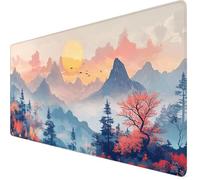 Mouse Mat Japan Mouse Pad Large 900 x 500 x 3mm Desk Mat Autumn Non-Slip Rubber Base, Waterproof Surface, Stitched Edges Gaming Mousepad, Home Computer Office Desk Accessories, Gifts for Men Y7-1178