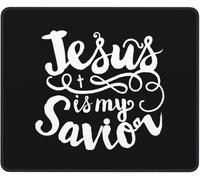 Mouse Mat Jesus Is My Savior Comfortable Mouse Pad Improves Speed And Precision Desk Pad For Pc Office Home 25X30Cm