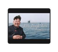 Mouse Mat Kim Jong Un Flag Live Laugh Love Quote Mouse Pad Non-Slip Desk Mat Waterproof Mousepad For Laptop Computers Office And Home S