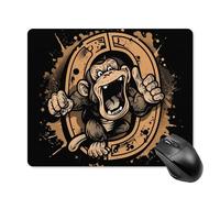 Mouse Mat Kung Fu Apes Chimpanzee Monkey Mousepads Rubber Base Mousepad Square Mice Pad For Laptop Gaming Computers M