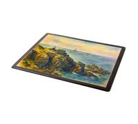MOUSE MAT - Land's End & the Longships - Vintage Art Style