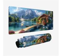 Mouse Mat Landscape Mouse Pad Large 1200x600mm, Desk Mat Swan Mousepad, Desk Pad with Non-Slip Base, Extended Waterproof Mousemat, Stitched Edges Keyboard Matt, Home Office Accessories, Gifts H2-295