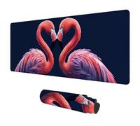Mouse Mat Large 1200x600 mm Simple Mouse Pad Flamingos Desk Mat Large, Waterproof Gaming Mousepad Desk Accessories, Non-Slip Rubber Base Mousemat with Stitched Edges for Gaming Gifts for Men E-35