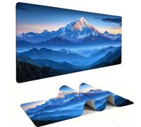 Mouse Mat | Large Gaming Mouse Pad 1000 x 500 mm| XXL Desk Mat | Improved Precision and Speed | Rubber Base for Stable Grip on Smooth Surfaces | Keyboard Mats| Golden Mountain Shining in The Sun v962