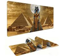 Mouse Mat | Large Gaming Mouse Pad 1000 x 500 x 3mm| XXL Gaming Desk Mat | Improved Precision and Speed | Rubber Base for Stable Grip on Smooth Surfaces | Keyboard Mats| Egyptian Pyramids v-7
