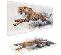 Mouse Mat | Large Gaming Mouse Pad 1000 x 500 x 3mm| XXL Gaming Mousepad | Desk Mat | Improved Precision and Speed | Rubber Base for Stable Grip on Smooth Surfaces | Keyboard Mats| Cheetah v-736