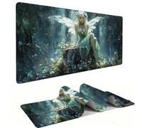 Mouse Mat | Large Gaming Mouse Pad 1000 x 500 x 3mm| XXL Gaming Mousepad | Desk Mat | Improved Precision and Speed | Rubber Base for Stable Grip on Smooth Surfaces | Keyboard Mats| Fairy Elves v-615