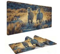 Mouse Mat | Large Gaming Mouse Pad 1000 x 500 x 3mm| XXL Gaming Mousepad | Desk Mat | Improved Precision and Speed | Rubber Base for Stable Grip on Smooth Surfaces | Keyboard Mats| Steppe Horse v-103