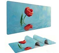 Mouse Mat | Large Gaming Mouse Pad 1000 x 500 x 3mm| XXL Gaming Mousepad | Desk Mat | Improved Precision and Speed | Rubber Base for Stable Grip on Smooth Surfaces | Keyboard Mats| Tulip v-1349