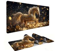 Mouse Mat | Large Gaming Mouse Pad 1000 x 500 x 3mm| XXL Gaming Mousepad | Desk Mat | Improved Precision and Speed | Rubber Base for Stable Grip on Smooth Surfaces | Keyboard Mats| Fortune Horse v-246