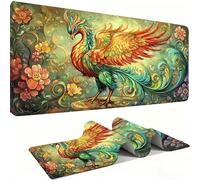 Mouse Mat,Large Gaming Mouse Pad 1000x500x3mm,XXL Mousepad,Desk Mat, Improved Precision and Speed, Rubber Base for Stable Grip on Smooth Surfaces, Table Pad, Office Gaming Room, bird Le rêve 1 w0w-713