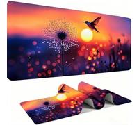 Mouse Mat,Large Gaming Mouse Pad 1000x500x3mm,XXL Mousepad,Desk Mat, Improved Precision and Speed, Rubber Base for Stable Grip on Smooth Surfaces, Table Pad, Gaming Room, bird Coucher de soleil w0w718