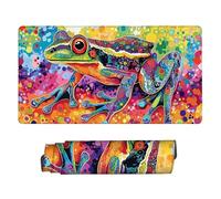 Mouse Mat | Large Gaming Mouse Pad 1200 x 600 x 3mm | XXL Gaming Mousepad | Desk Mat | Improved Precision and Speed | Rubber Base for Stable Grip on Smooth Surfaces | Keyboard Mats Colorful Frog w-91