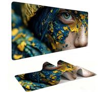 Mouse Mat | Large Gaming Mouse Pad 500 x 250 x 3mm| XXL Gaming Mousepad | Desk Mat | Improved Precision and Speed | Rubber Base for Stable Grip on Smooth Surfaces | Keyboard Mats| Abstract v-119