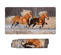 Mouse Mat | Large Gaming Mouse Pad 500 x 250 x 3mm | XXL Gaming Mousepad | Desk Mat | Improved Precision and Speed | Rubber Base for Stable Grip on Smooth Surfaces | Keyboard Mats Steppe Horse w-108
