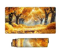 Mouse Mat | Large Gaming Mouse Pad 500 x 250 x 3mm | XXL Gaming Mousepad | Desk Mat | Improved Precision and Speed | Rubber Base for Stable Grip on Smooth Surfaces | Keyboard Mats Autumn Forest w-717