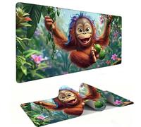 Mouse Mat | Large Gaming Mouse Pad 500 x 250 x 3mm| XXL Gaming Mousepad | Desk Mat | Improved Precision and Speed | Rubber Base for Stable Grip on Smooth Surfaces | Keyboard Mats| Forest Gorilla v-995