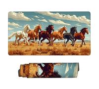 Mouse Mat | Large Gaming Mouse Pad 500 x 250 x 3mm | XXL Gaming Mousepad | Desk Mat | Improved Precision and Speed | Rubber Base for Stable Grip on Smooth Surfaces | Keyboard Mats Steppe Horse w-101