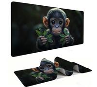 Mouse Mat | Large Gaming Mouse Pad 500 x 250 x 3mm| XXL Gaming Mousepad | Desk Mat | Improved Precision and Speed | Rubber Base for Stable Grip on Smooth Surfaces | Keyboard Mats| Cute Gorilla v-672