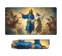 Mouse Mat | Large Gaming Mouse Pad 500 x 250 x 3mm | XXL Gaming Mousepad | Desk Mat | Waterproof | Rubber Base for Stable Grip on Smooth Surfaces | Keyboard Mats Our Lady Of Jesus w-941