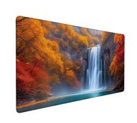 Mouse Mat | Large Gaming Mouse Pad 600 x 300 mm | XXL Gaming Mousepad | Desk Mat | Improved Precision and Speed | Rubber Base for Stable Grip on Smooth Surfaces | Keyboard Mats (Scenic Waterfall) B409