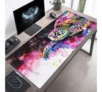 Mouse Mat, Large Gaming Mouse Pad, 600x300x3mm Non-Slip Rubber Base Desk Pad with Water-Resistant Surface, Precision Control Computer Keyboard Mat for Gaming Laptop Abstract Sea Turtle PjY1173 C-X