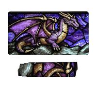 Mouse Mat | Large Gaming Mouse Pad 700 x 300 x 3mm | XXL Gaming Mousepad | Desk Mat | Improved Precision and Speed | Rubber Base for Stable Grip on Smooth Surfaces | Keyboard Mats Purple Dragon w-997