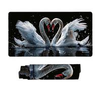 Mouse Mat | Large Gaming Mouse Pad 700 x 300 x 3mm | XXL Gaming Mousepad | Desk Mat | Improved Precision and Speed | Rubber Base for Stable Grip on Smooth Surfaces | Keyboard Mats Swan Lake w-850