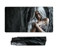 Mouse Mat | Large Gaming Mouse Pad 700 x 300 x 3mm | XXL Gaming Mousepad | Desk Mat | Improved Precision and Speed | Rubber Base for Stable Grip on Smooth Surfaces | Keyboard Mats Angel w-861