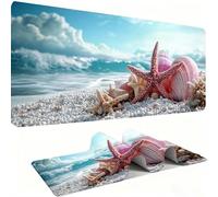 Mouse Mat,Large Gaming Mouse Pad 700x300x3mm,XXL Mousepad,Desk Mat, Improved Precision and Speed, Rubber Base for Stable Grip on Smooth Surfaces, Table Pad, Gaming, landscape Plage de sable 1 w0w-682