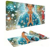 Mouse Mat | Large Gaming Mouse Pad 800 x 400 x 3mm| XXL Gaming Mousepad | Desk Mat | Improved Precision and Speed | Rubber Base for Stable Grip on Smooth Surfaces | Keyboard Mats| Holy Mother v-1068