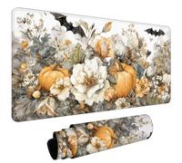 Mouse Mat, Large Gaming Mouse Pad 800x400x3mm Fall Pumpkins XXL Desk Mat, Non-Slip Rubber Base, Stitched Edges, Water-Resistant Surface, Desk Pad for Laptop Keyboard Mice Office Home, Foldable L#L1211
