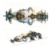 Mouse Mat,Large Gaming Mouse Pad 800x400x3mm,XXL Mousepad,Desk Mat, Improved Precision and Speed, Rubber Base for Stable Grip on Smooth Surfaces, Table Pad, Gaming, landscape painting Paysage w0w-28