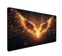 Mouse Mat | Large Gaming Mouse Pad 900 x 400 mm | XXL Gaming Mousepad | Desk Mat | Improved Precision and Speed | Rubber Base for Stable Grip on Smooth Surfaces | Keyboard Mats (Angel Wings) B-1105