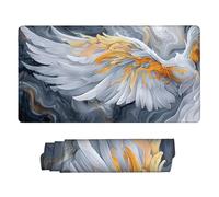 Mouse Mat | Large Gaming Mouse Pad 900 x 400 x 3mm | XXL Gaming Mousepad | Desk Mat | Improved Precision and Speed | Rubber Base for Stable Grip on Smooth Surfaces | Keyboard Mats Angel Wings w-857