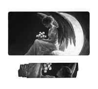 Mouse Mat | Large Gaming Mouse Pad 900 x 400 x 3mm | XXL Gaming Mousepad | Desk Mat | Improved Precision and Speed | Rubber Base for Stable Grip on Smooth Surfaces | Keyboard Mats Angel w-860